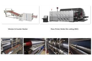 China Fully Automatic Corrugated Box Making Machine , Flexo Folder Gluer Machine on sale