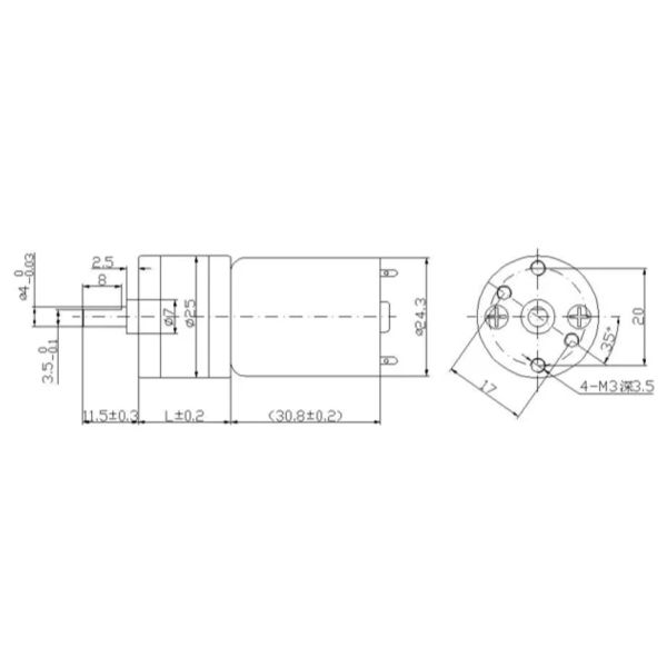 Low Noise Micro Metal Gear Motor 370 Parallel Axis 25mm DC 3V 12V Brushless