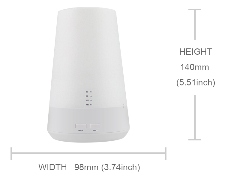 Ultrasonic 100ml Home Fragrance Diffuser Ultrasonic Air Humidifier