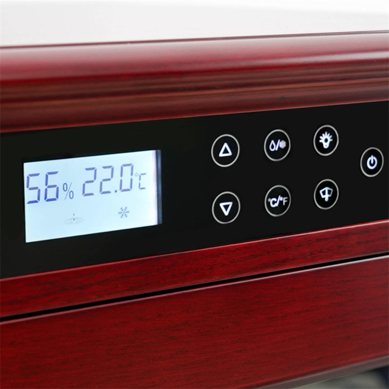 Large Kitchen Fridge Furniture Red Wine Cooler Cabinet With Door Lock