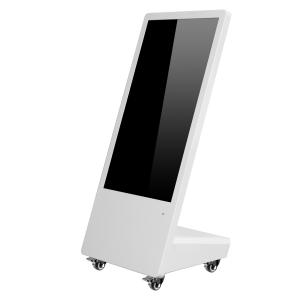 China Movable LCD Advertising Digital Signage 32inch Totem With Universal Wheels wholesale