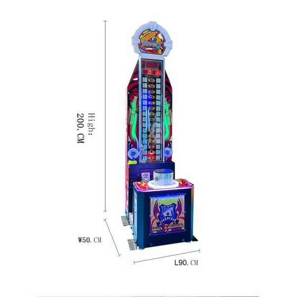 100W Boxing Arcade Machine Mr Hammer Game Automatic Food Boxing Machine