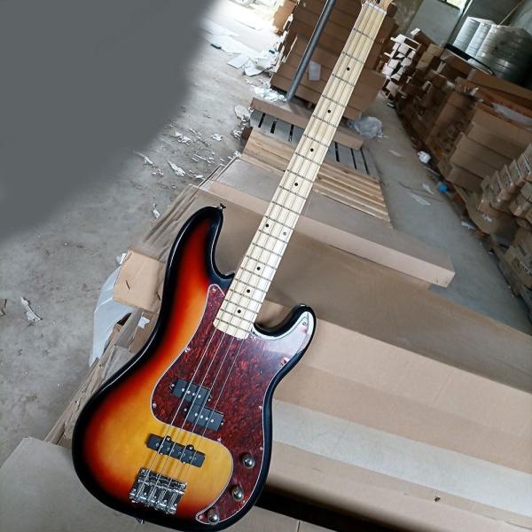 Quality Custom 4 Strings in Tobacco Sunburst Electric Bass Maple Fretboard for sale