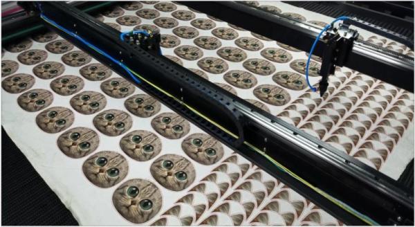 Quality Custom Automatic Cloth Cutting Machine , Printed Toy Laser Cutting Machine for sale