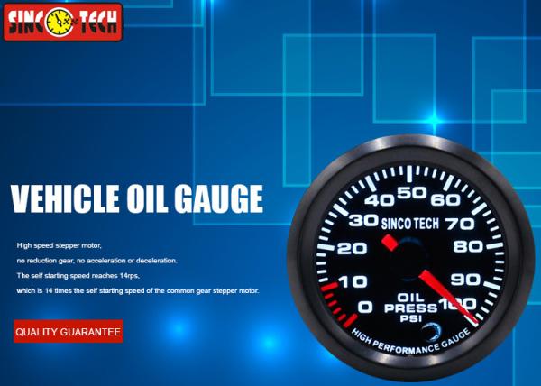 Quality High Performance Electric Oil Pressure Gauge  Sensor Kit 2‘’Circle Stepper Motor for sale