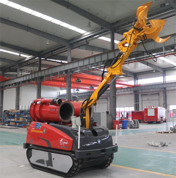 Quality RXR-JM200D Fire Fighting Robot Car 2650kg Automatic Fire Extinguisher Robot for sale