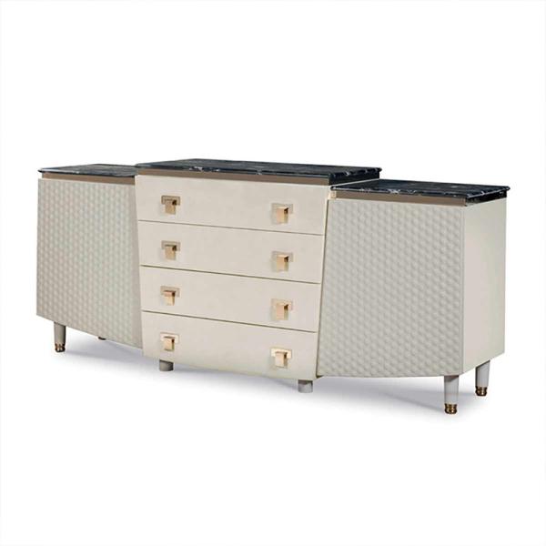 Quality 17.7in Sideboard Buffet Console Table 1.5m Matted 4 Drawer for sale