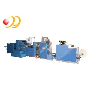 China Brown Food Automatic Paper Bag Making Machine High Efficiency on sale