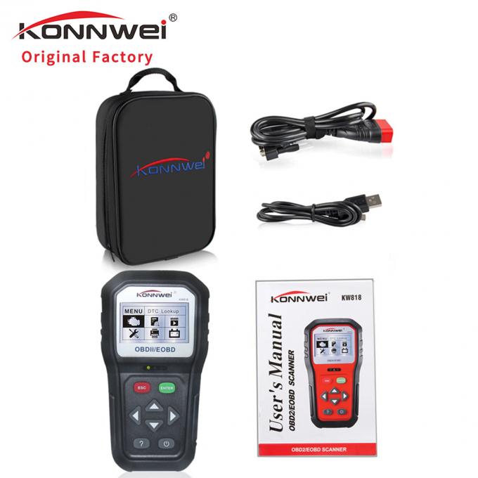 Konnwei KW818 Car Engine Fault Diagnostic Scanner Code Reader Exhaust Gas Sensor