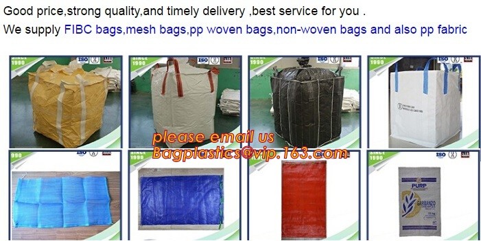 polypropylene woven plastic jumbo bag pp big bag for sand, building material, 500kg-1000kg PP Woven Jumbo Bag Big Bag wi