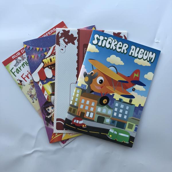 Quality Offset Text Book Printing Services Paperboard Sticker Book Printing For Children for sale