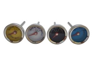 Small Dial Meat Bimetallic Food Thermometer , Mini Steak Thermometer Set Of 4 Pack