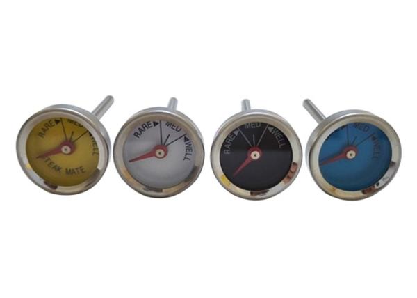 Quality Small Dial Meat Bimetallic Food Thermometer , Mini Steak Thermometer Set Of 4 Pack for sale