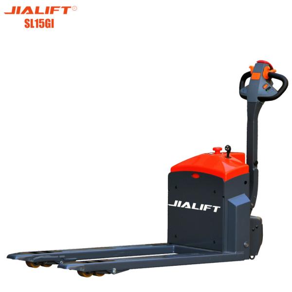 Quality 1500 Kg Electric Pallet Truck Rated Traction Lifting Height 200mm for sale