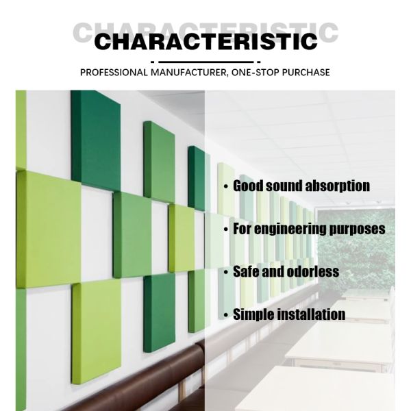 Custom Thickness PET Acoustic Panels For Bass Trap Applications