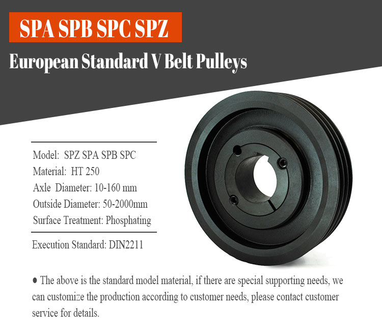 Iron Large V Belt Pulley for Power Transmission Customized by Sand Casting Specialist