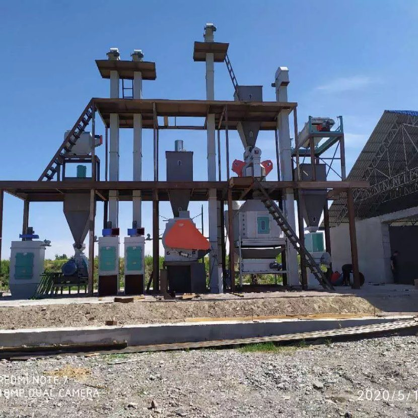 100kg To 10 Ton Pellet Mill Machine Animal Feed Pellet Production Line Biomass Fuel