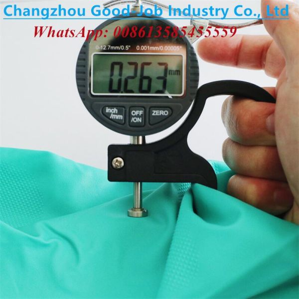 18mil NBR Industry Gloves Unlined Flocking Oilproof Puncture Chemical Resistant