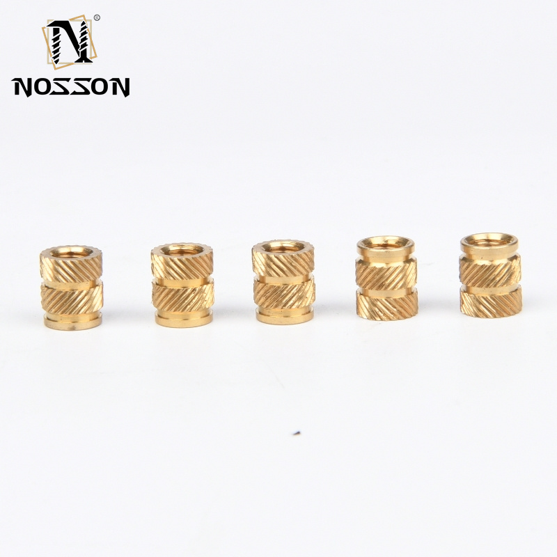 Imperial Inch Measurement System Brass Threaded Insert Nut Knurled Nuts with Chrome Plated Finish M3 M4 M5 M6 M8 M10 M12