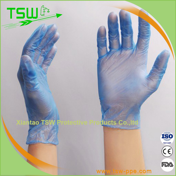 AQL1.5 Grade Disposable Synthetic Vinyl Exam Gloves