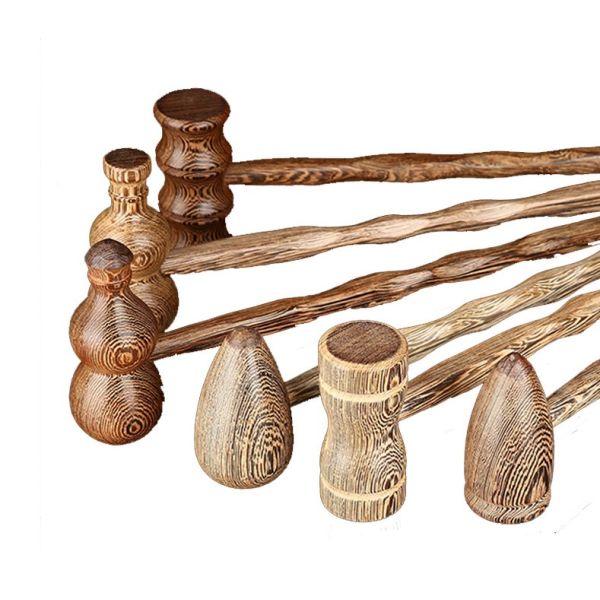 Chicken Wing Wooden Massage Hammer Stick Multifunctional For Fitness
