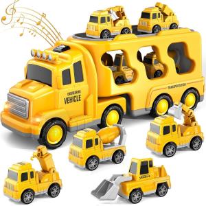 China Friction Power Vehicle Toy Carrier Transport Trucks Car Set for Toddlers Age 2-4 Years wholesale