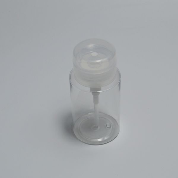 150ml PET Plastic Cosmetic Package Eye Nail Polish Press Pump Bottle for Makeup Remover