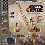 Remote Control Crane Tower Crane Electric Wire Control Engineering Vehicle Model