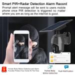Solar 2K Security Camera 4MP Pan Tilt 360 View Solar Battery Powered Camera