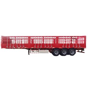 China SH800 Fence Semi Trailer 40T 24 Ft Livestock Trailer DOT wholesale