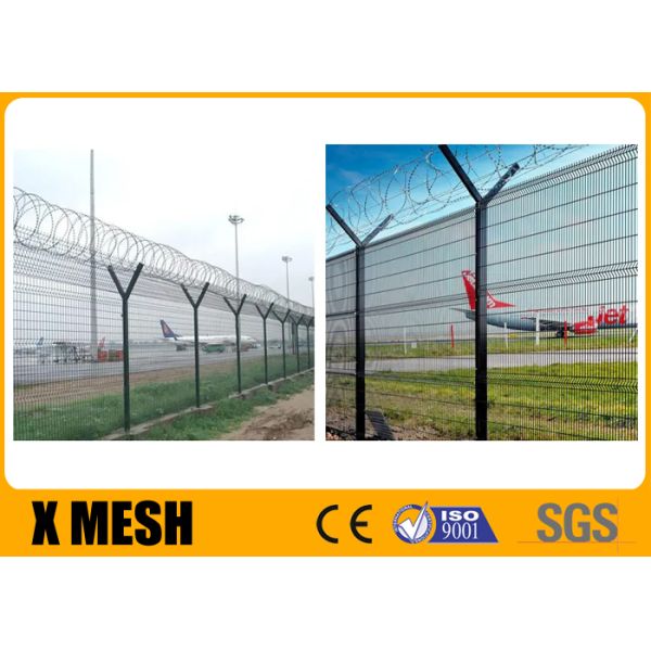 Highway Welded Security Metal Mesh Fencing Long Using Life 3m Height