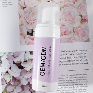Oil Control 120ML Foaming Facial Cleanser MSDS Rose Water Face Cleanser