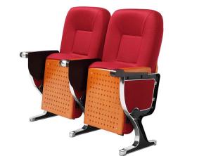 China Fireproof Fabric ABS Tablet Aluminum Arm Conference Hall Chairs wholesale