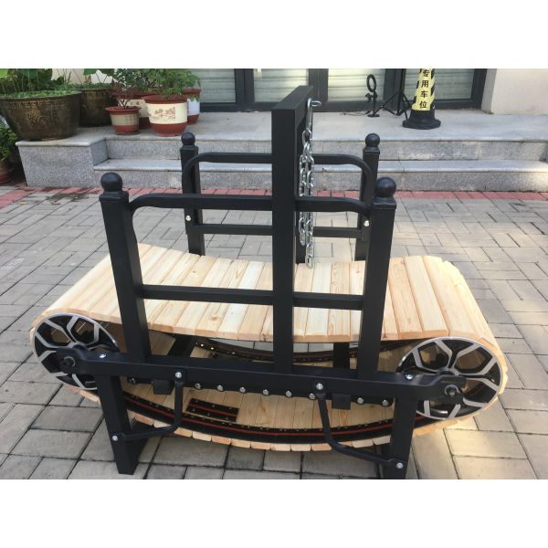 Small Dog Training Treadmill Wood Slatmill without Motor Anodizing with Sandblasted