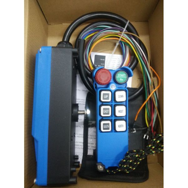 Single Speed Blue Color Wireless Hoist Remote Control Used For Industrial Work