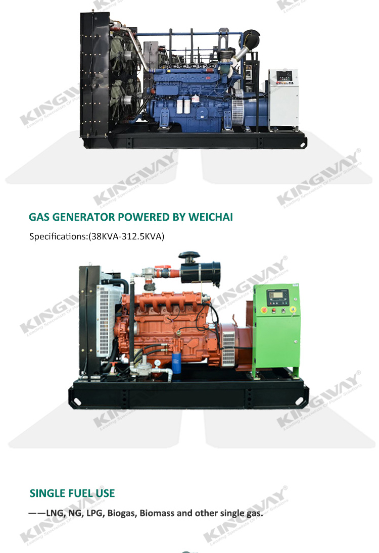 Supply 500KVA Natural Gas LNG LPG Generator Silent Natural Gas Generator Set Directly manufacturer Made in China
