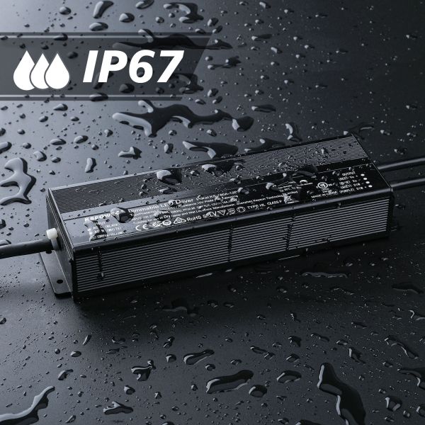 Ultra Slim 0-10v LED Dimmer TV Backlight 24v 200W For LED Ceiling Fan And Strip IP67 Rate