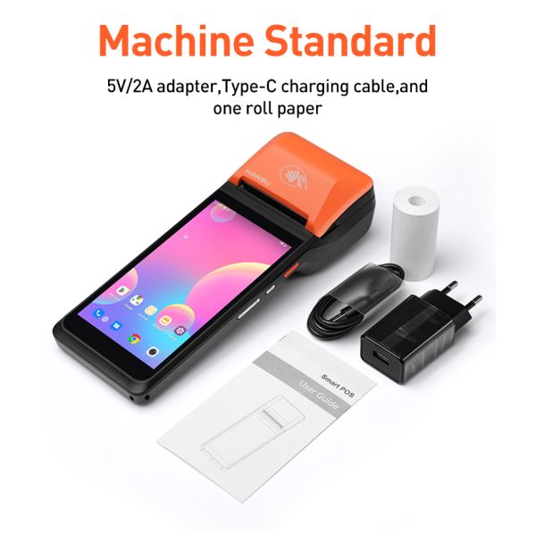 Hanbu Handheld POS Terminal Android 12 8-Core 3GB RAM 6400mAh Battery