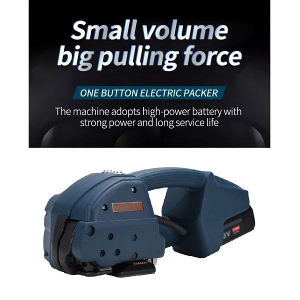 Automatic Portable Strapping Machine for PP PET Belt Welding Time 2-5s Battery Powered