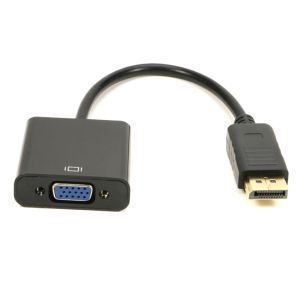 China 1Pcs Display Port DP Male to VGA Female Converter 1080P Adapter Display Port Connectors wholesale