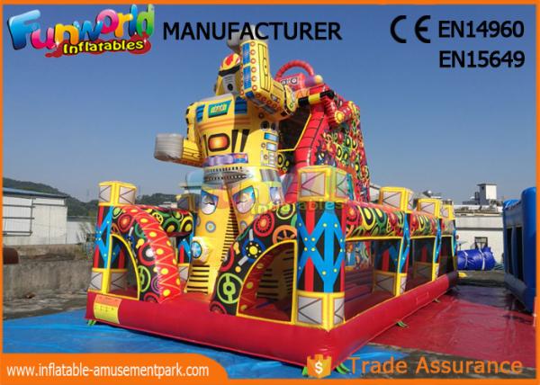 Quality Outdoor Inflatable Bouncer Slide / Spiderman Action Air Jumping Castle for sale