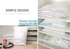 China vacuum storage hanging bag, vacuum storage, cube vacuum storage, flat bag, vacuum clothes storage bag, bagease, bagplast on sale