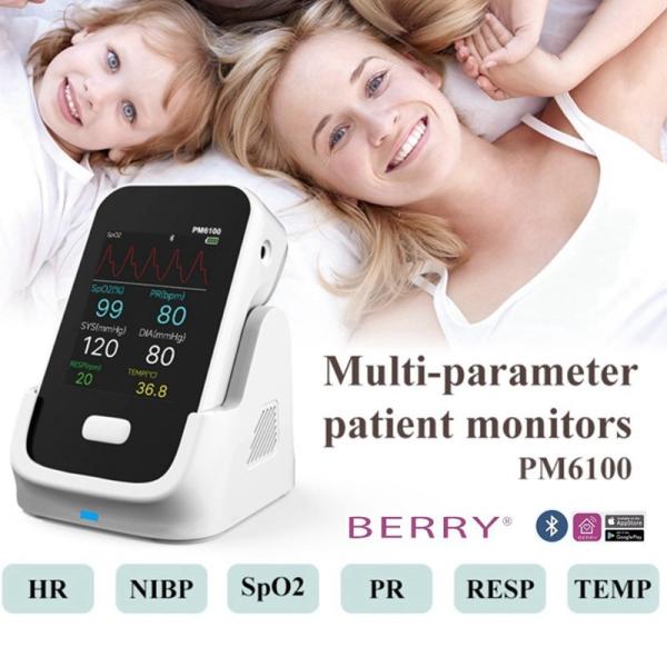 Quality Hospital ICU Emergency Patient Monitor Portable Multi Parameter Vital Sign for sale