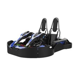 Indoor Double Seater Go Kart 3.5kw Junior Racing Go Kart 43mm Terrain Clearance