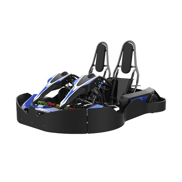 Quality Indoor Double Seater Go Kart 3.5kw Junior Racing Go Kart 43mm Terrain Clearance for sale