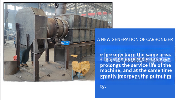 Environment Friendly Charcoal Making Machine Biochar from Rice Husks and Coal Powder