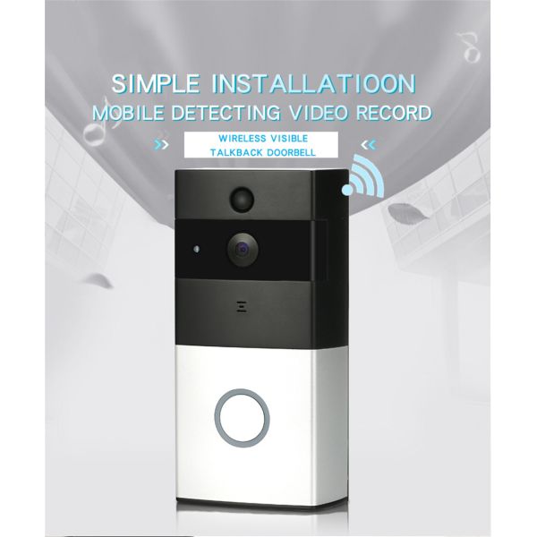 Danmini Wi-Fi Doorbell Door Phone Support Night Vision Motion Detection Two Way Talk Cloud Storage(WF06-ty)