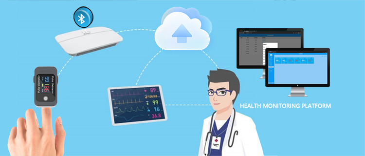Rugged Remote Patient Monitoring Device Pulse Oximeter With Secure Encryption And Wireless Connectivity