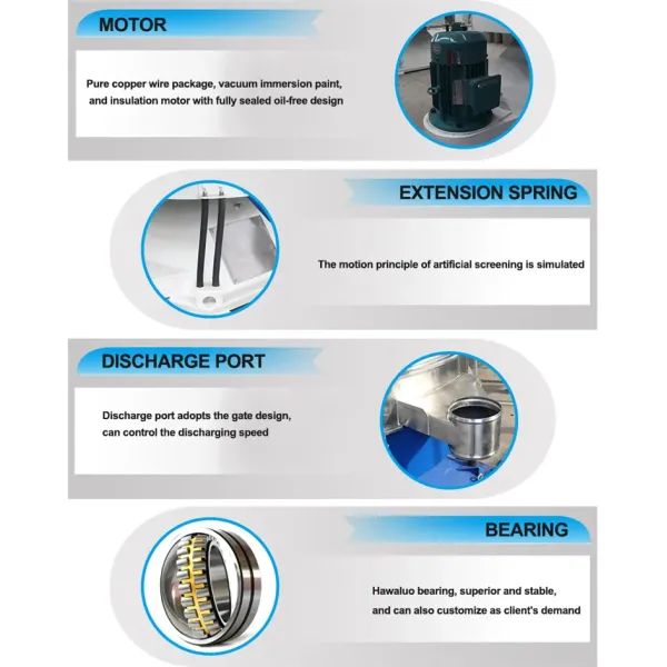 China Manufacturer Powder Sieving Machine/Industrial Flour Seaweed Sifter Sieve Equipment