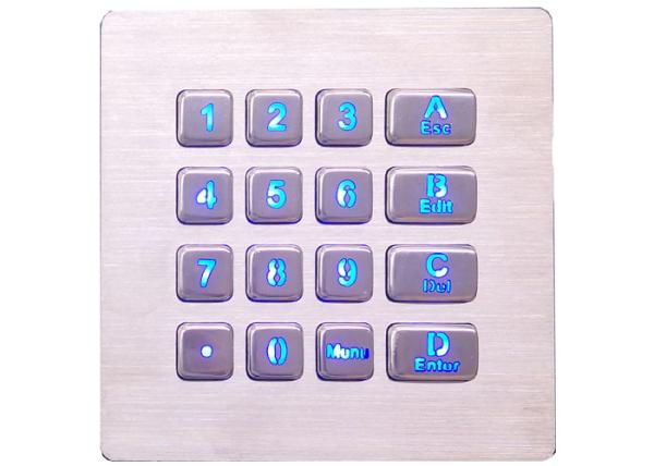 Quality Customized Industrial Numeric Keypad Rugged Waterproof Panel Mount for sale